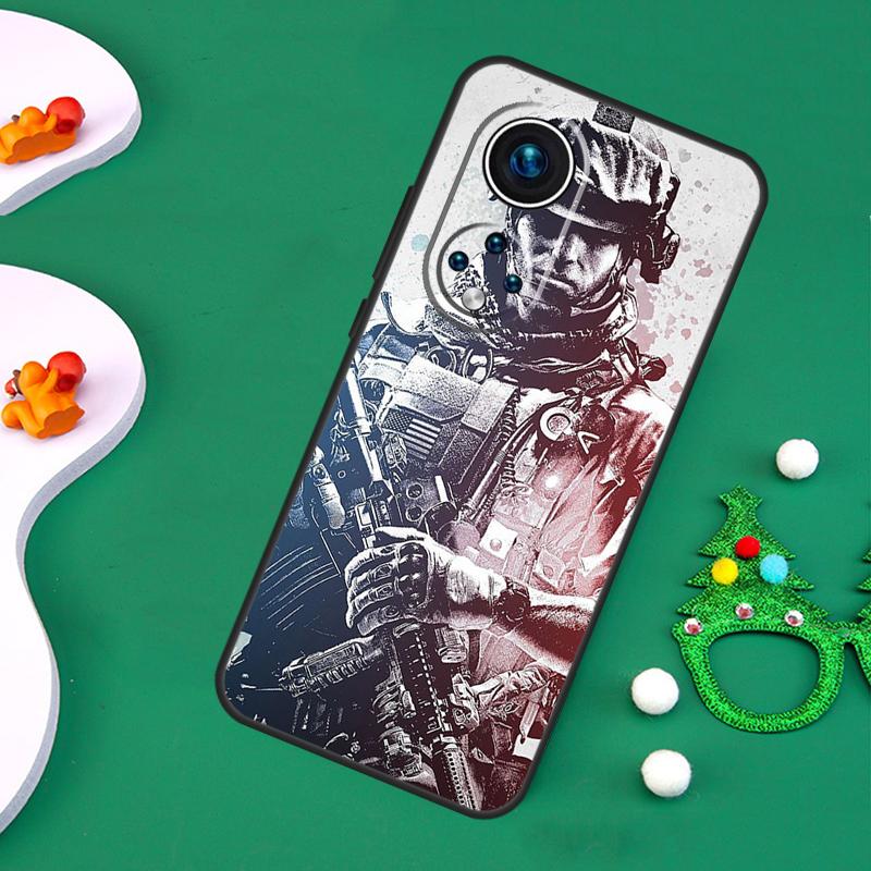 Army Soldier Special Forces Case For Honor 200 Lite 50 70 90 X9c X9b X9a X8a X8b X7a X6a X8 X9 Magic 7 5 6 Pro Cover