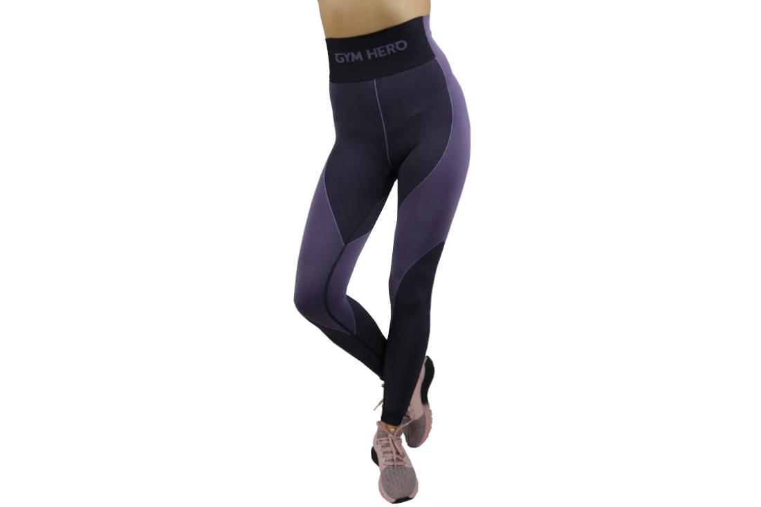 GymHero Leggins HEATHER, Leggings violets femme S violet