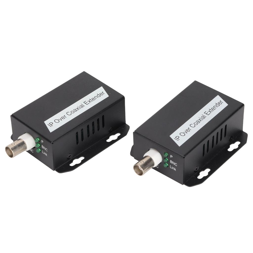 2Pcs IP Extender Good Heat Dissipation Two Way Communication Stable Small Size Ethernet Adapter