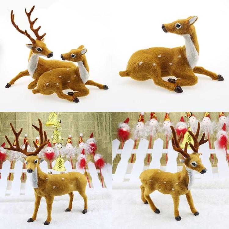 Creative Christmas Elk Ornament 15/20/25/30/35cm Party Dining Table Decor