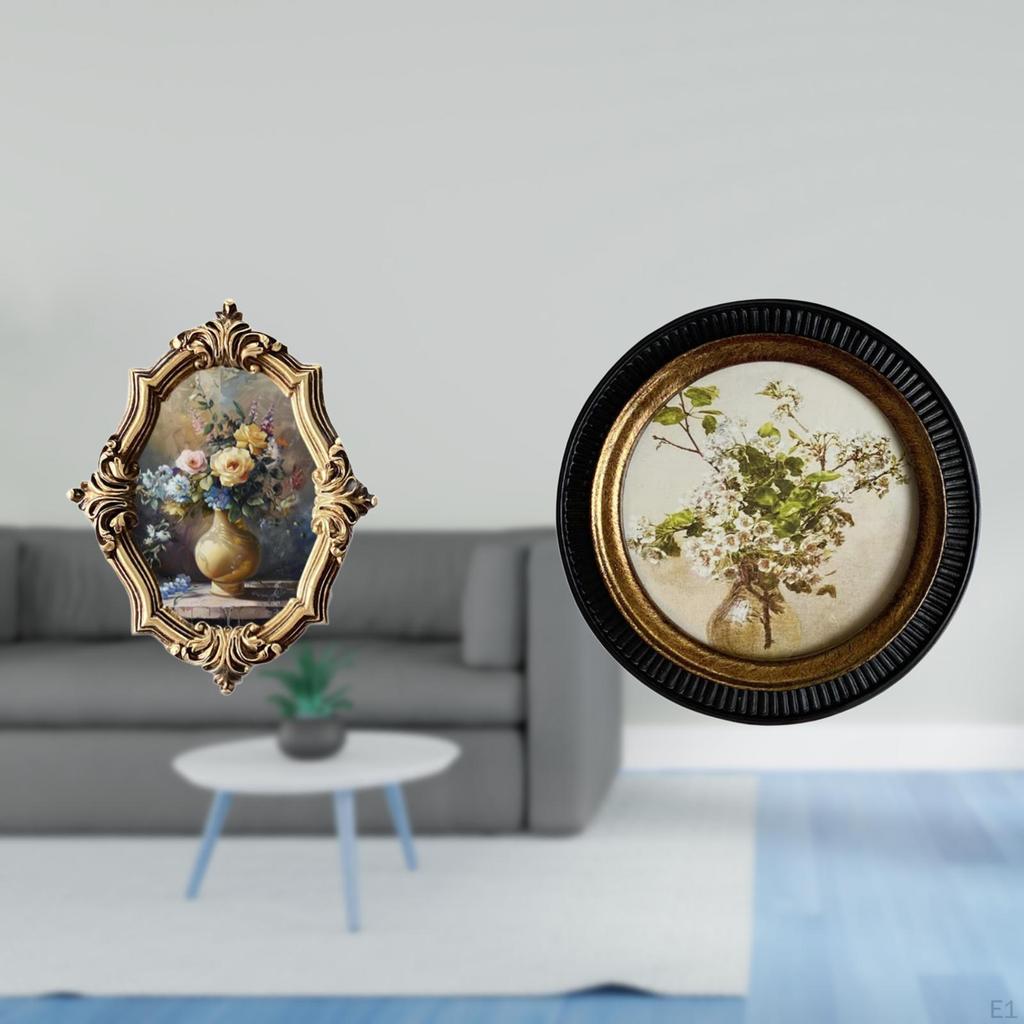 Antiker Verzierter Harz-Fotorahmen Antiker Dekorativer Geprägter Kunsthandwerk Wandbehang Bilderdisplay