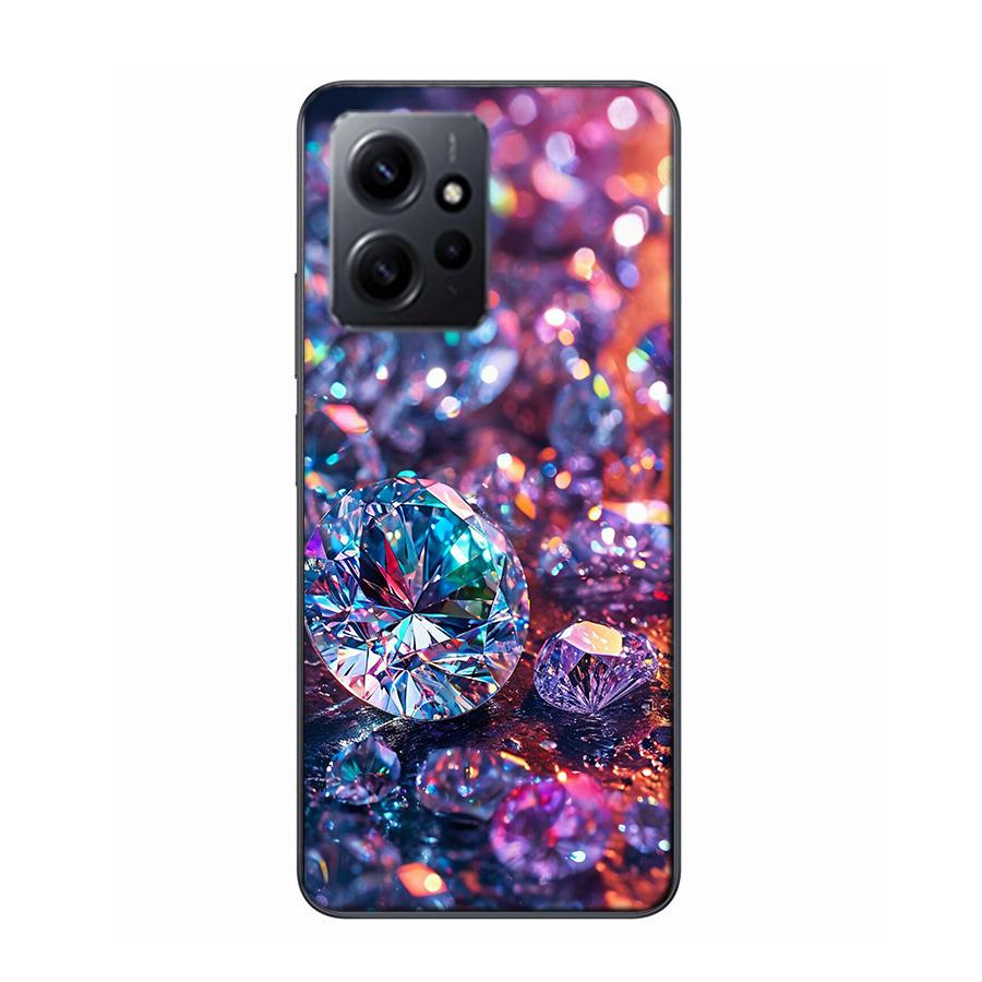 Shining and Dazzling Diamond Gemstones Phone Case For Redmi 12 13C 12C 15C 9 10 10C Note 13 Pro Plus 14 15 Pro 9T 9C 9A TPU Soft
