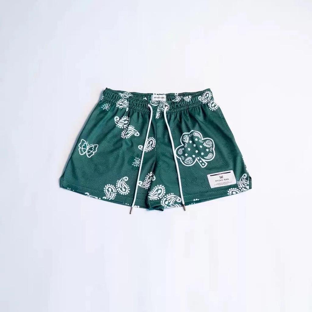 Unisex Summer Basketball Shorts: Oil Painting Style Mesh, Above Knee, Loose Fit