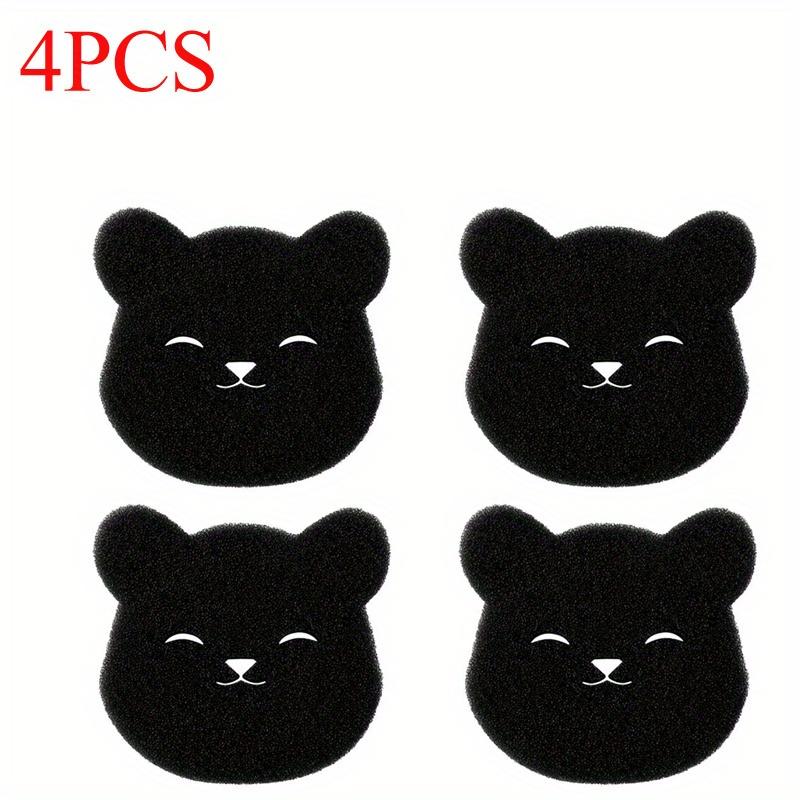 4PCS 2 In 1 Hair Remover Bear Shape Laundry Ball Washing Machine Lint Catcher Reusable Clothes Sofa Hair Cleaning Sponge