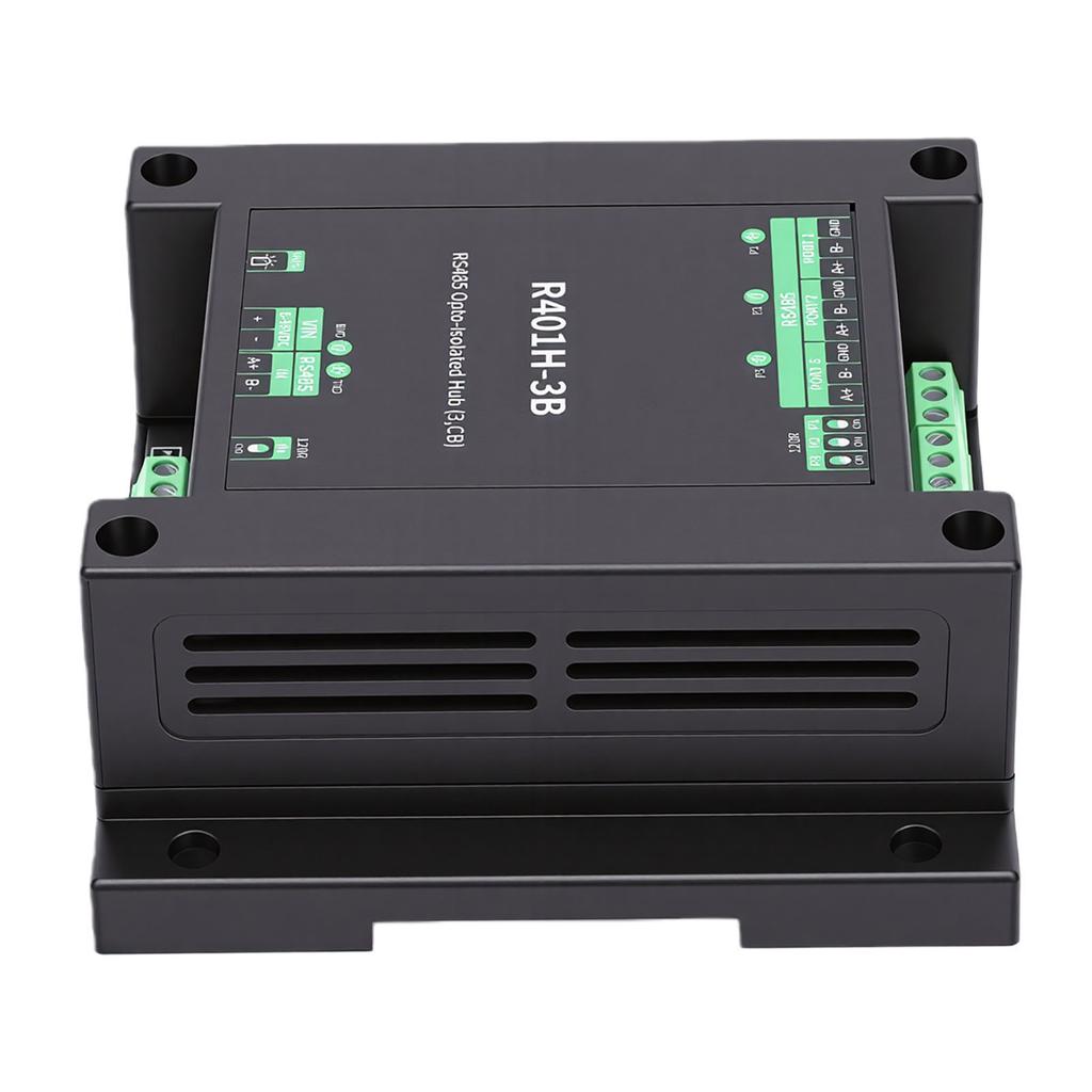 485 Opto Isolated Hub 3 Port Opto Isolation Hub with 3.5mm Terminal Connection Half Duplex Transparent Transmission