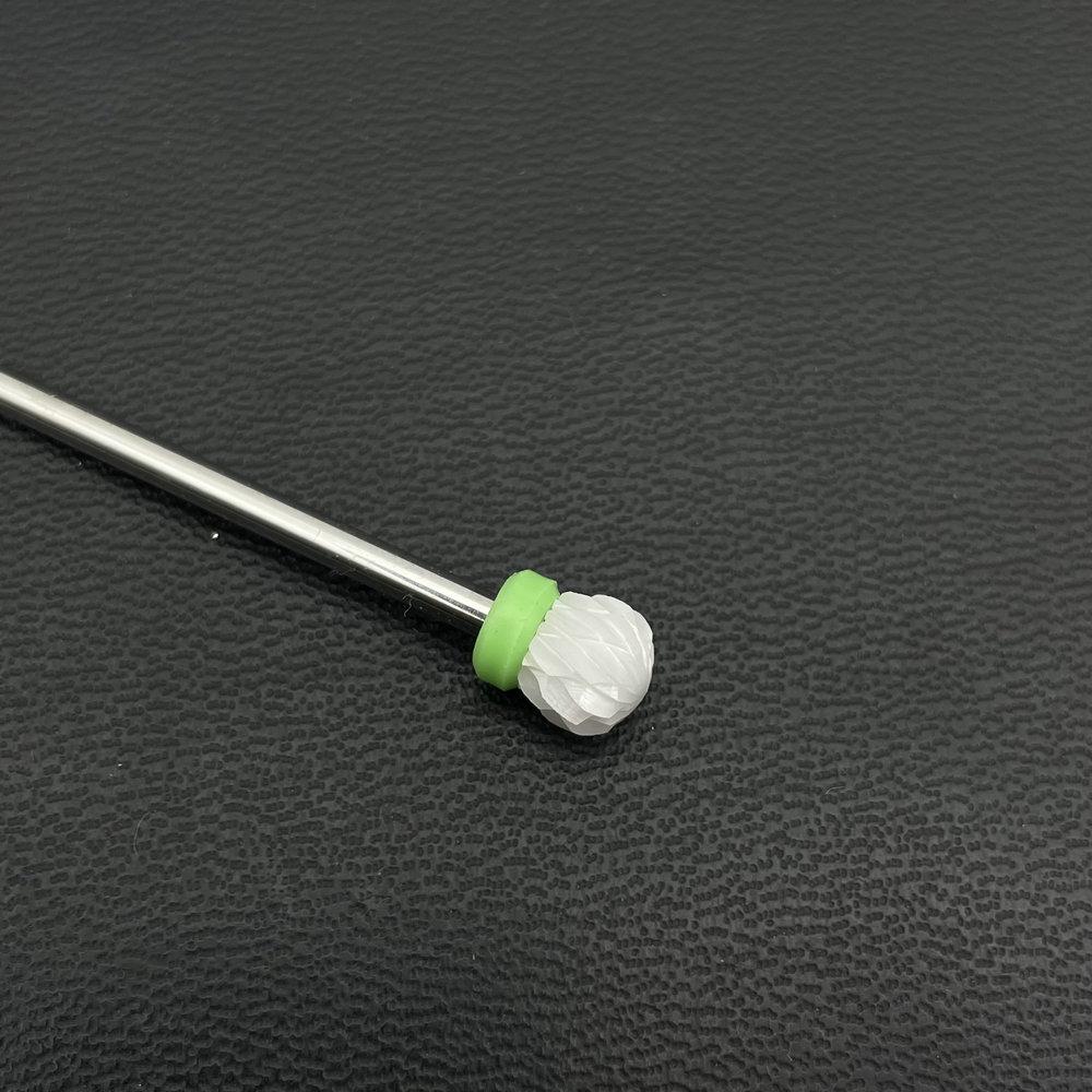 1Pc White Ceremic Nail Drill Bits Ceramic Cuticle Clean Bur Rotary Milling Cutters for Manicure Pedicure Dental Polishing Burs
