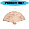 Portable Traditional Engraved Wooden Folding Fan With Lightweight Design Ideal For Cultural Celebrations