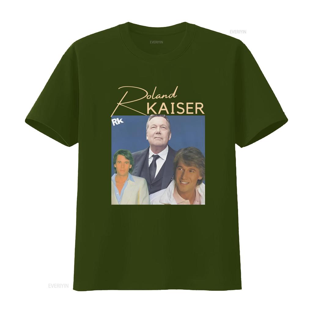 T-shirt Concerto Roland Kaiser Gadget per Fan con Design Stile Vintage Vintage Lavata Casual Grafica Elastica Traspirante Unisex