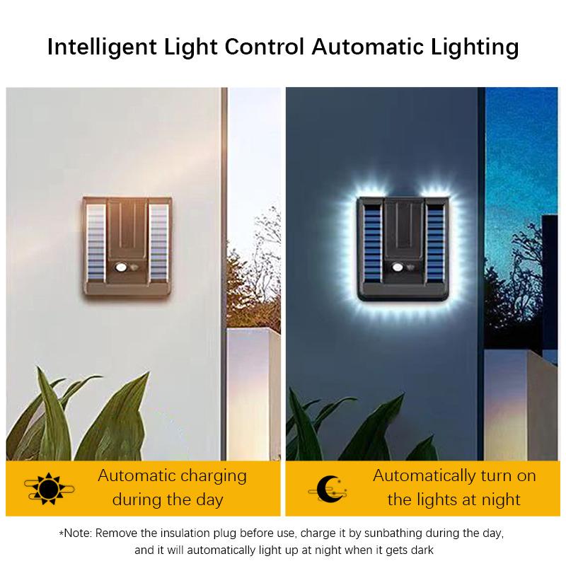 Outdoor Waterproof Wall Lamp, Minimalist Solar Light, Courtyard Light, Community Corridor, Human Body Sensing, Balcony, Staircas