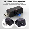 5W Dc5V2A Fan Induction Speed Controller With Switch Usb Protection Type-C Usb Laptop Cell Phone Cooling Fan Controller