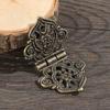 DIY Cabinet Lace Vintage Mini Zinc Zinc Alloy Butt Hinges Hollow Flower Antique Furniture Hardware