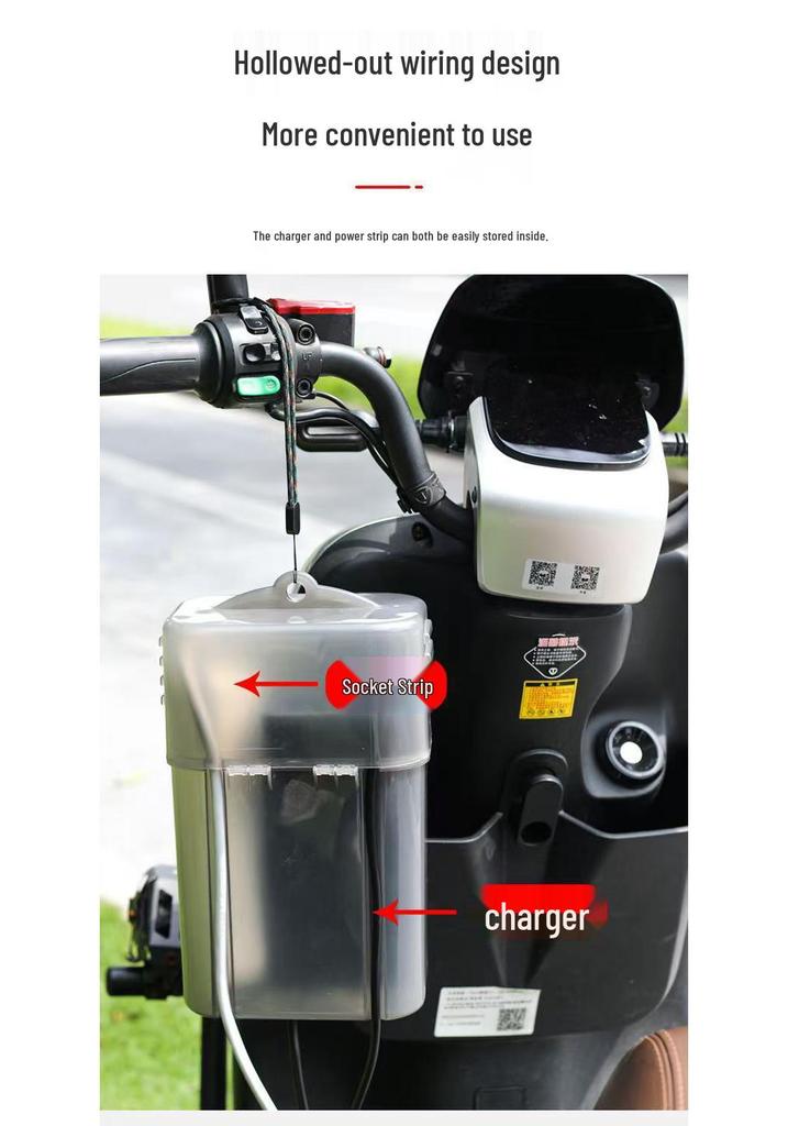 Outdoor Waterproof Electric Vehicle Charger Cover and Storage Box