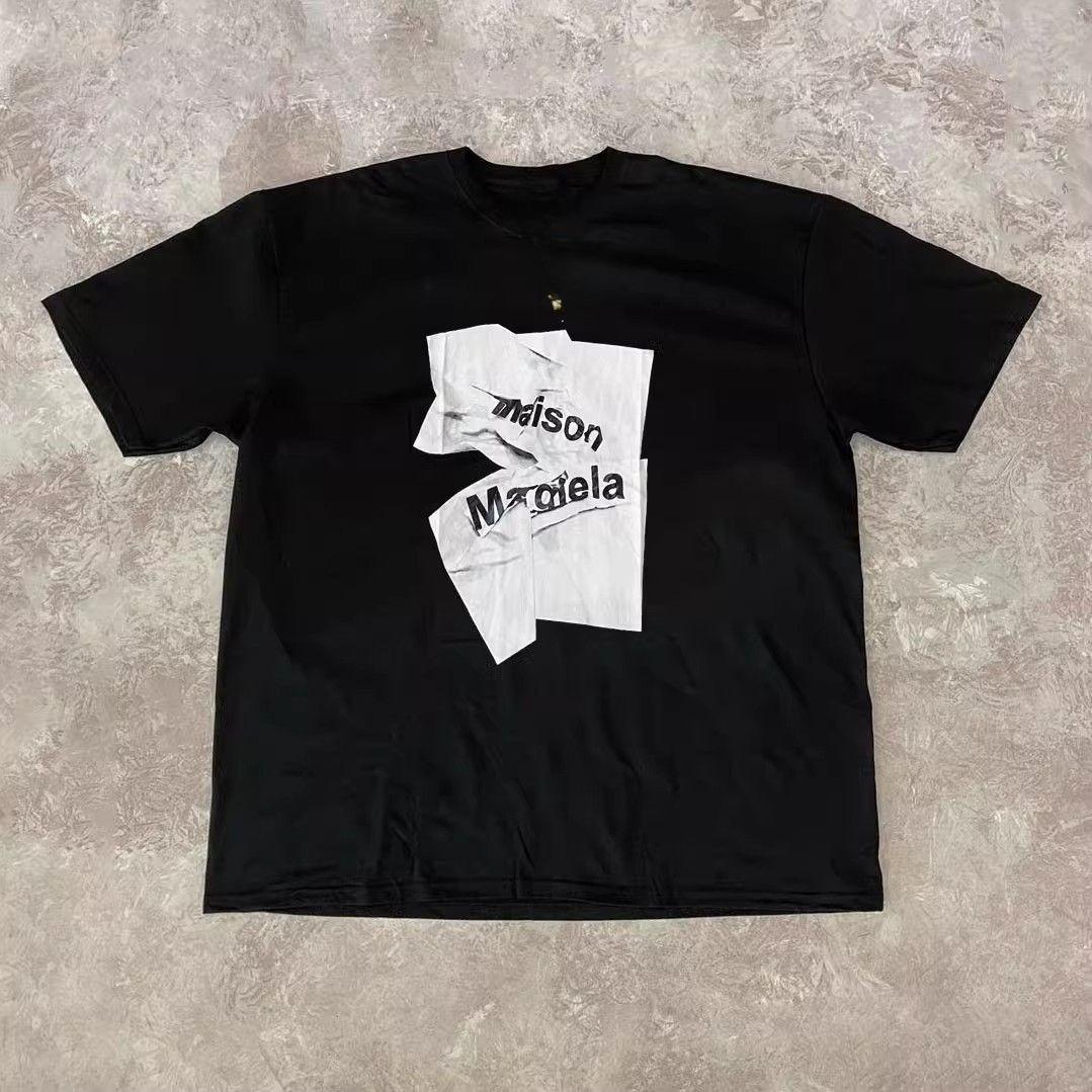 

A Stylish, Vintage, Hiphop, High-street, Versatile, Large-sized, Off-the-shoulder Short-sleeved T-shirt 4XL