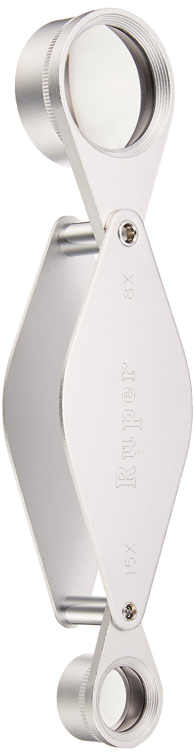 

MIZAR (Mizar Tech) High-Magnification Magnifier, 8x15x, 2-Lens, Silver, RC-250