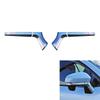 16Pcs ABS Chrome Side Rearview Mirror Strip Cover Trims Sticker For Toyota Corolla Cross 2025 2025 RHD-A99D