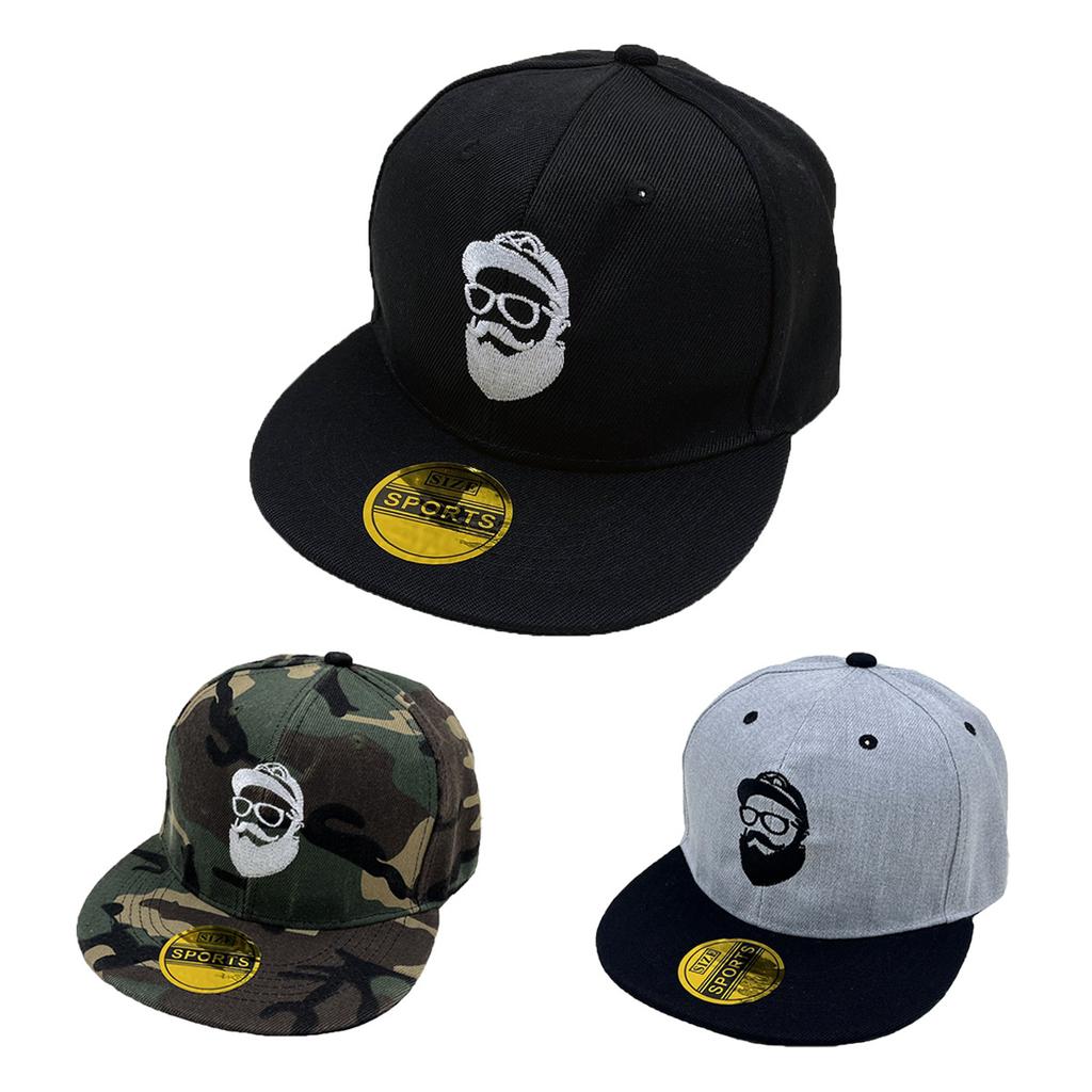 Uncle Beard Embroidery Flat Edge Hip Hop Hat Casual Hip Hat Baseball Cap Sun Cap