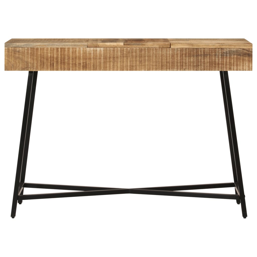 Vanity Table 105x35x75 cm Rough Solid Wood Mango and Iron