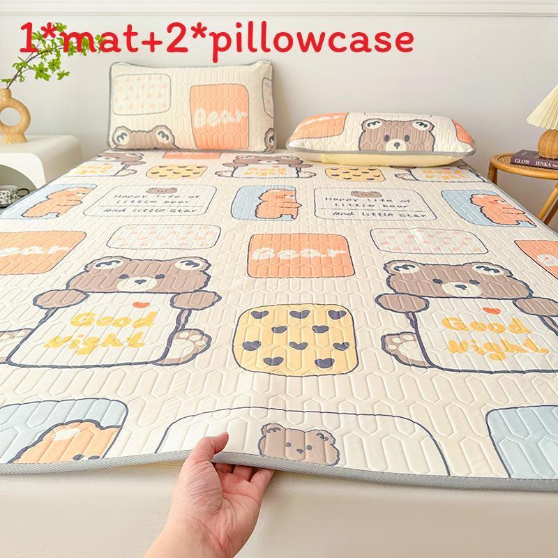Bear Dog Butterfly Flower Pattern Latex Summer Sleeping Mat Set Gift Bedding