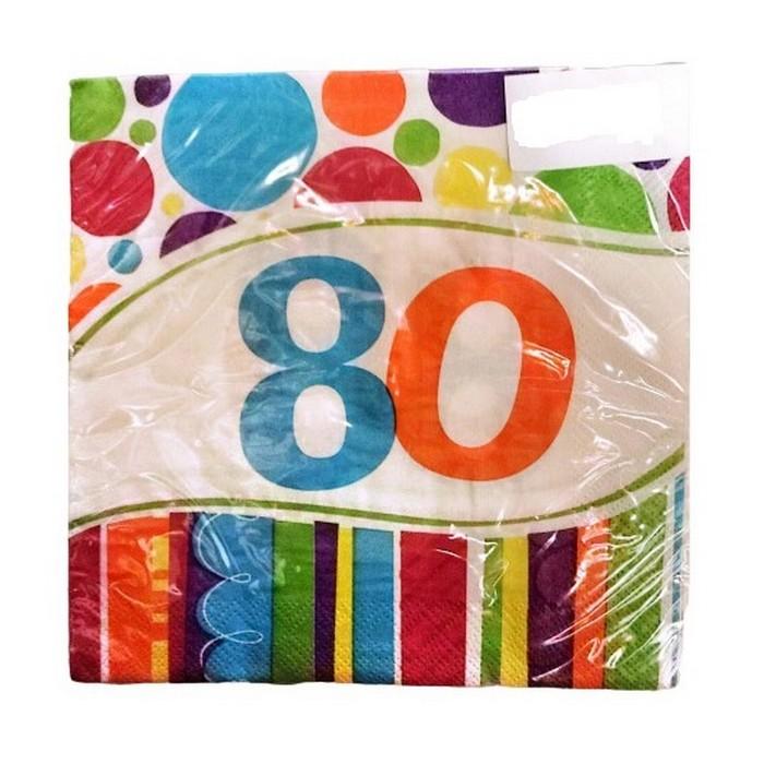 Creative Party Světlé a odvážné ubrousky z 80 (Balení 18)