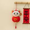 Happy New Year Lantern Panda Plush Toys Good Luck Lucky Snake Doll  Birthday Gifts