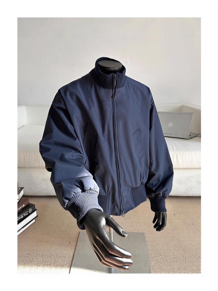 Men's American Bomber Pilot Jacket: Spring/Autumn Clean Fit Short High-Street Baseball Jacket