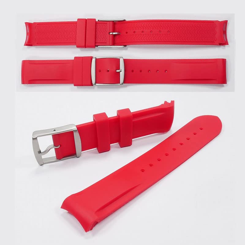 Swatch X Omega Exclusive Rubber Strap with Buckle (Red)