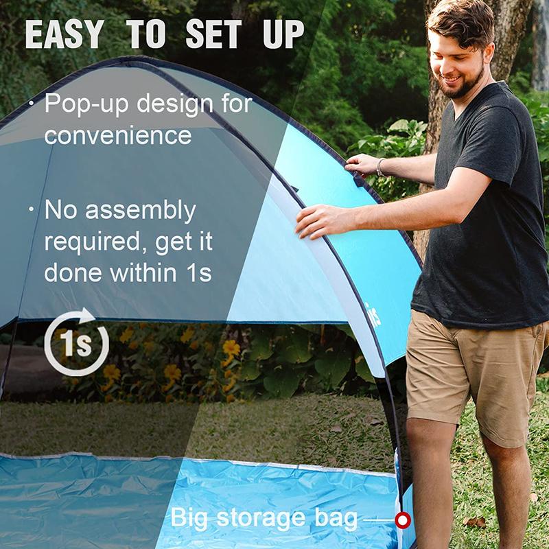 Cort de camping complet automat Cort pop-up instantaneu în aer liber, portabil mare, ultraușor, corturi de petrecere în familie, rezistente la vânt, rezistente la apă