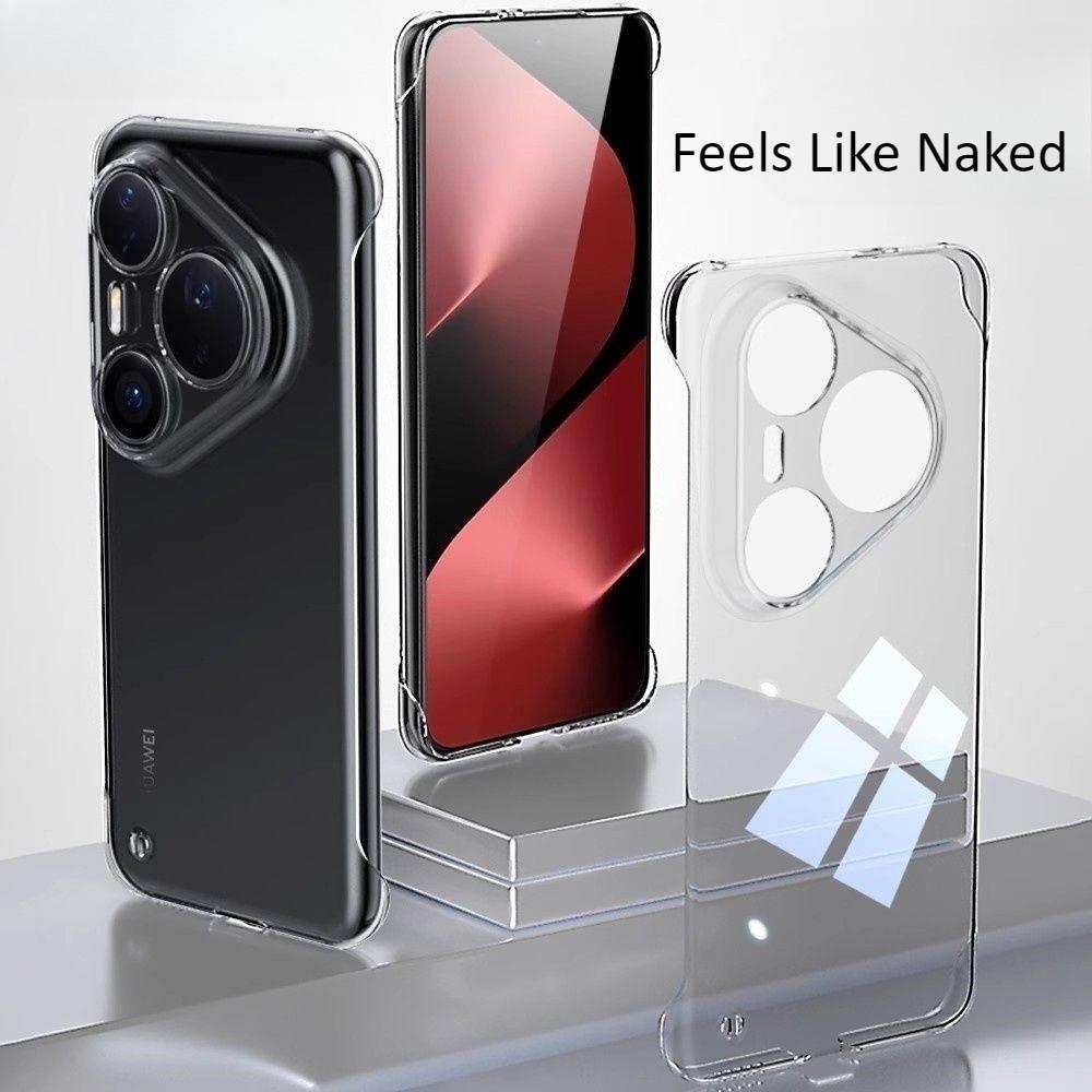 For Huawei Pura 80 70 Pro Pro+ Ultra Frameless PC Phone Case P60 P60Pro P60Art Transparent Ultra-thin Back Cover Shell