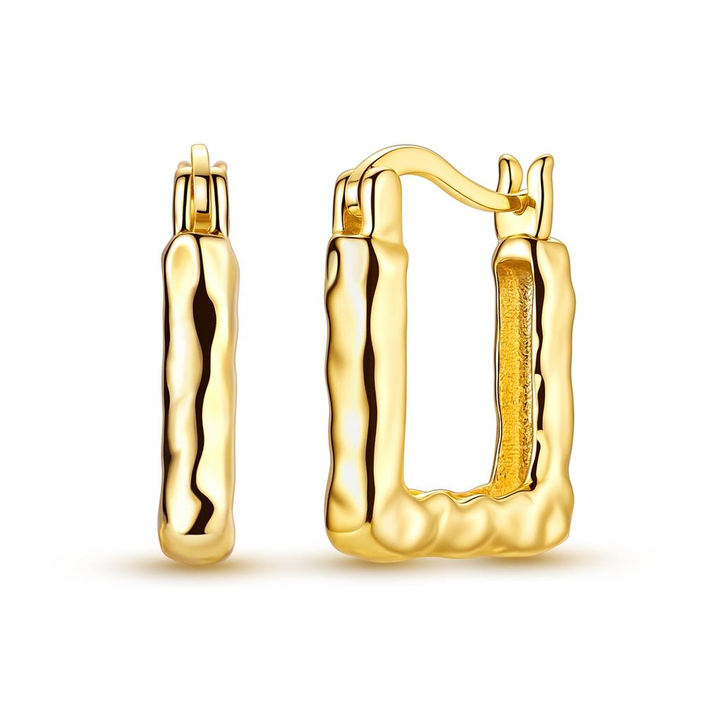 Original Copper Gold Earring For Woman Heart Star Hoop Earring Fashion Jewelry