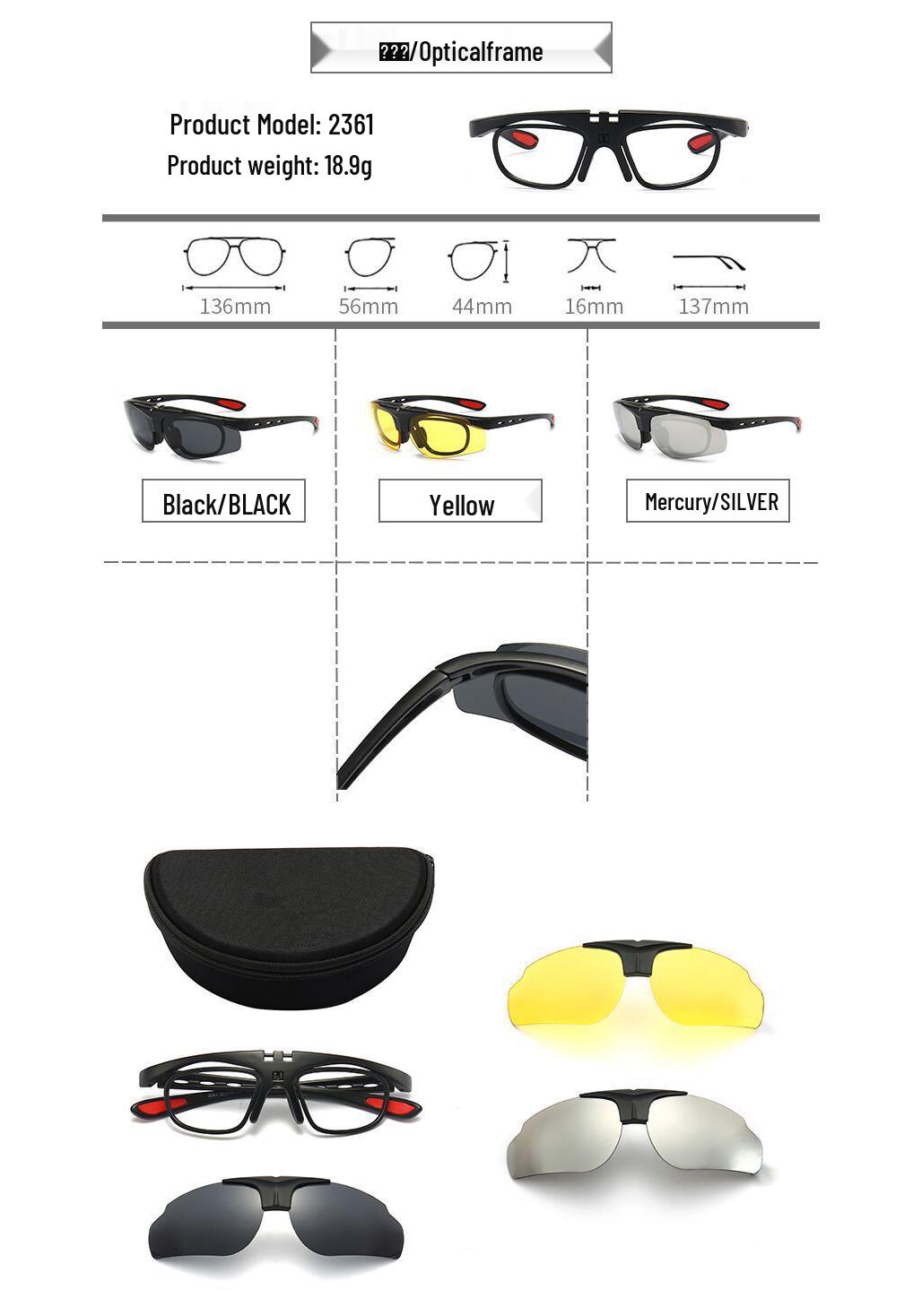 

Men s & Women s Polarized Myopia Cycling & Driving Sunglasses - Day & Night Dual-Use Sports Glasses Adult Size
