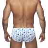 Men Swim Briefs Trunks Color Blocking Fashion Print Tight Fit Sexy Swimwear Beach Wear Tanning Surfing GYM
