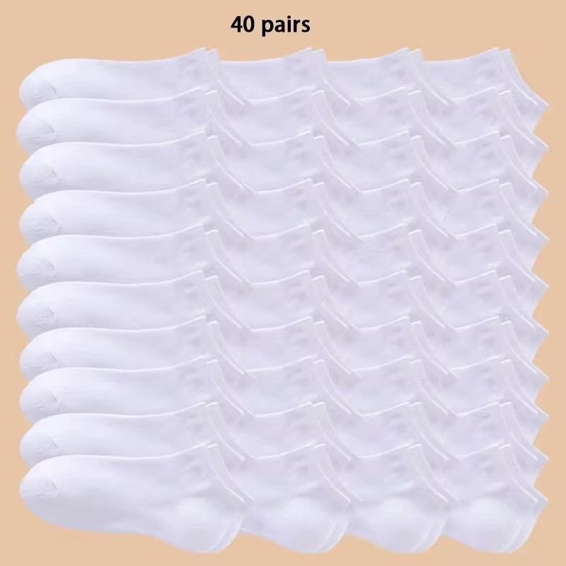 

10/40 пар мужских носков-лодочек, деловые, спортивные, впитывающие пот, для зрелого возраста, лета и осени, однотонные, не скатывающиеся, универсальные носки до щиколотки