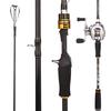 Fishing Rod Reel Combo 24 Ton Carbon 4 Piece Casting Rod and Baitcasting Reel Lure Bass Fishing Sets