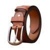 Men's Retro Genuine Cowhide Leather Jeans Belt