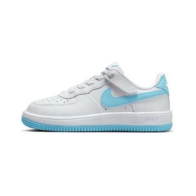 Force 1 Low EasyOn PS White Aquarius Blue Kids Sneakers FN0237-107