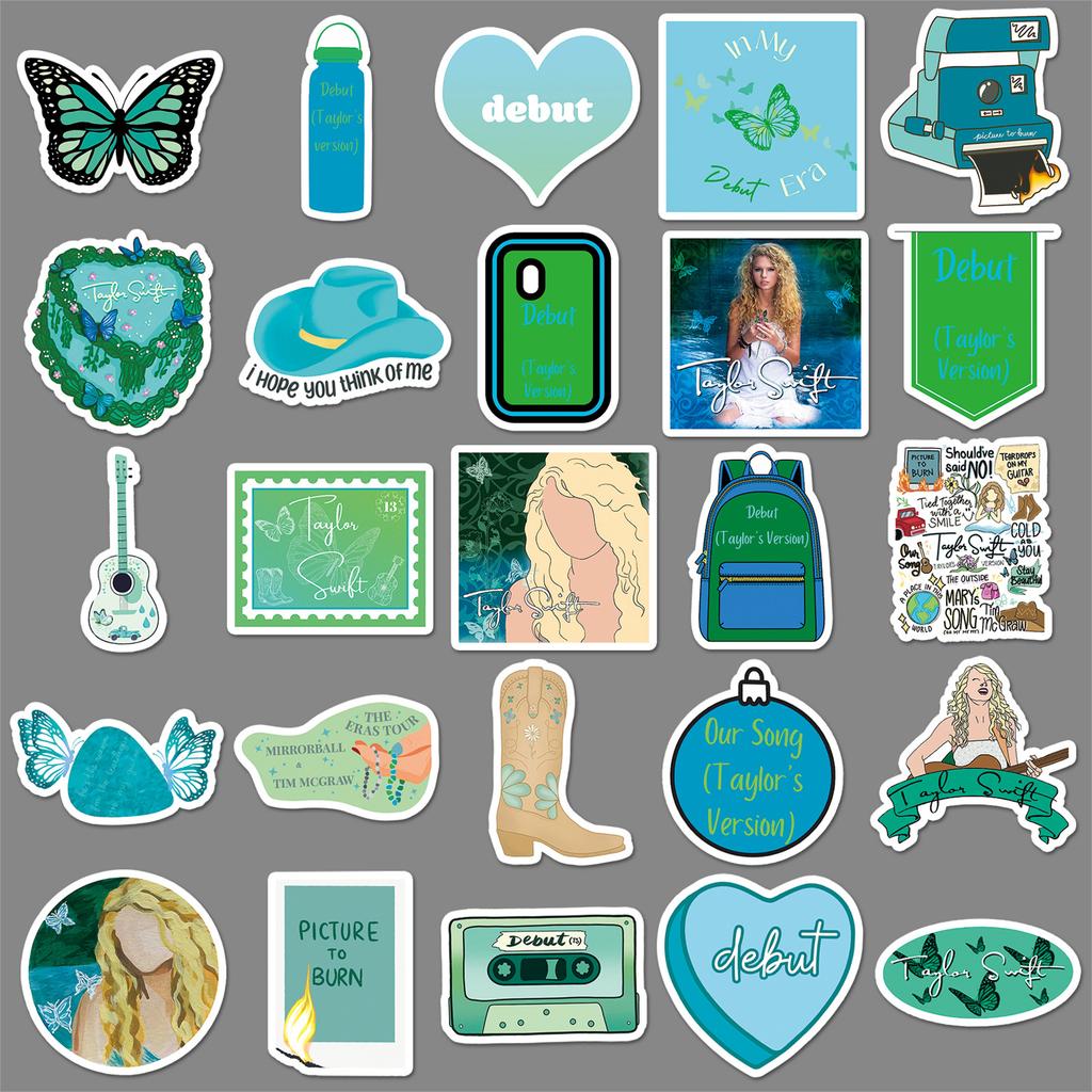 50 Albums of The Same Name, Graffiti Stickers, Personalized Star Peripheral Creative Decoration Mobile Phone Stickers