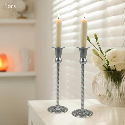 מחזיק פמוט ברזל פמוט פמוט דקורטיבי מעמד שולחן פמוט מרכזי