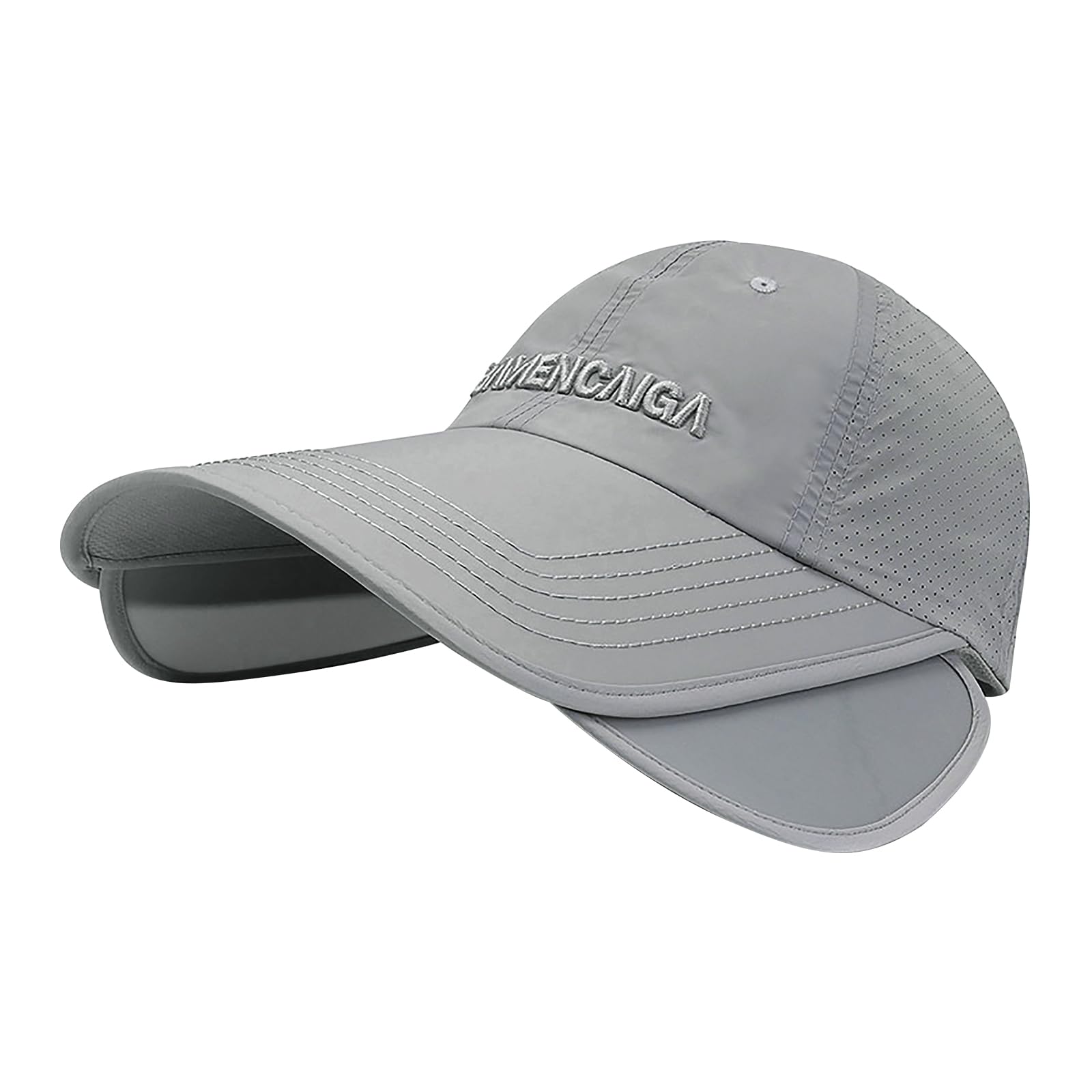 Солнце Солнце Широкая УФ Утягивающая для [Moonlove] Шляпа, Козырек, Женская и Мужская Шляпа, Поля, Защита, Весна/Лето, Быстросохнущая, Регулируемая, Сетчатая, Эффект, серый