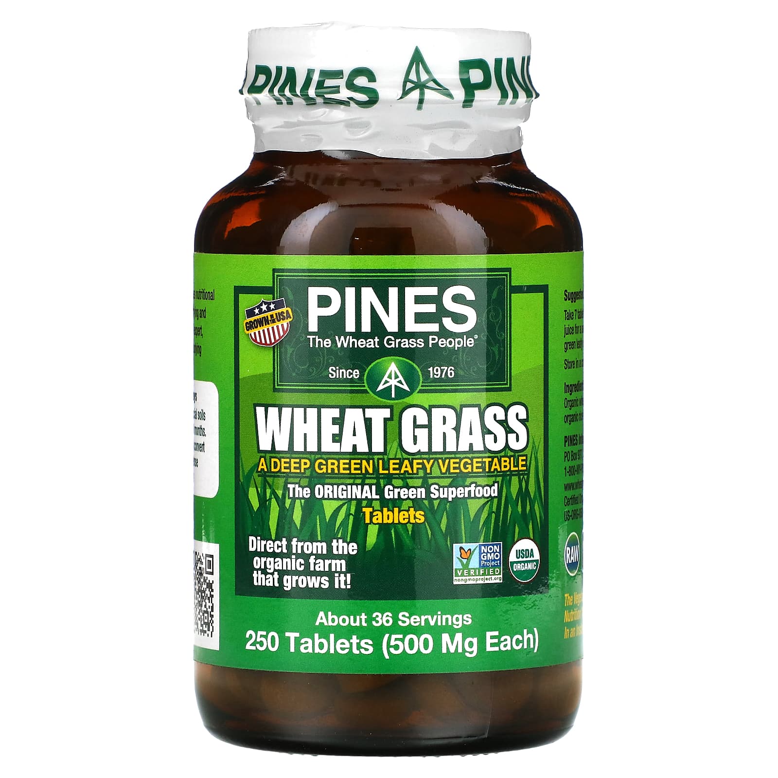 

Wheatgrass, 500Mg, 250 Tablets