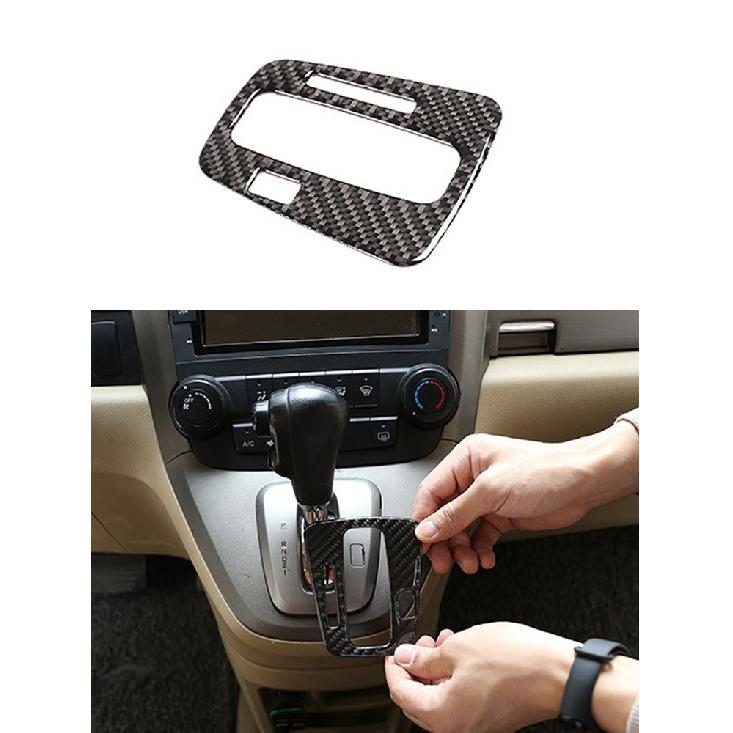 Für Honda CRV 2007 2008 2009 2010 2011 Auto Dekorative Carbon Faser Schwarz Aufkleber Auto Innen