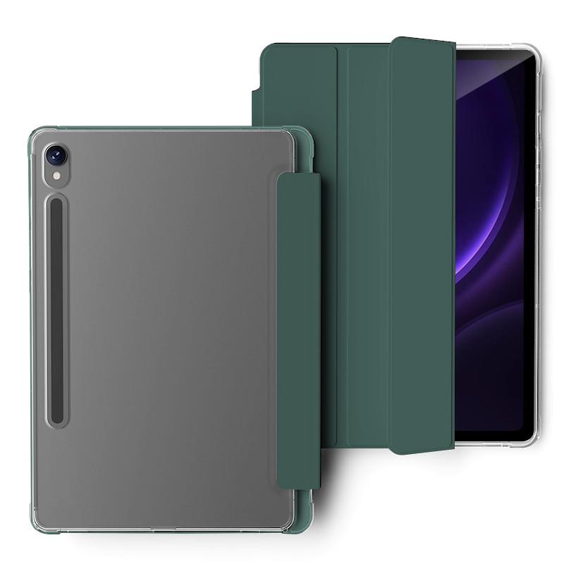 Genomskinligt Kristalldatorfodral Med Pennfack För Samsung Galaxy Tab A11+ S9 S10 FE Lite 11'' A9 Plus A8 S7/S8 S11 Ultra PU-läder Flip Magnetiskt Stöd