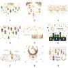 Multicolor Eid Mubarak Wall Stickers Star Moon Lantern Castle Ramadan Kareem Decals Eid Al-fitr Accessories Mural Bedroom