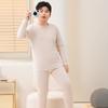 Comfy Velvet & Cotton Wear: Autumn Outfit Set for Plus-Size Kids – Warm Pajamas & Winter Base Layer