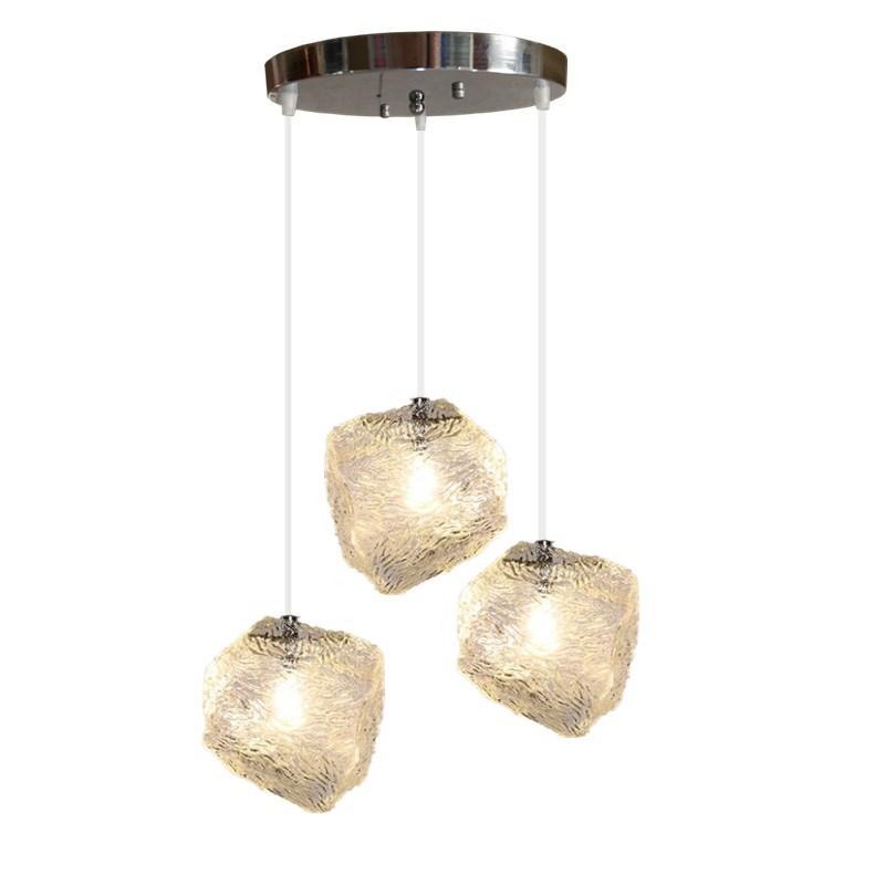 Gorący Nordycki Prosty Kreatywny Osobowość Kamień Szkło Żyrandol Sztuka Żyrandol Kostka Lodu Klatka Schodowa Jadalnia Sypialnia Bar