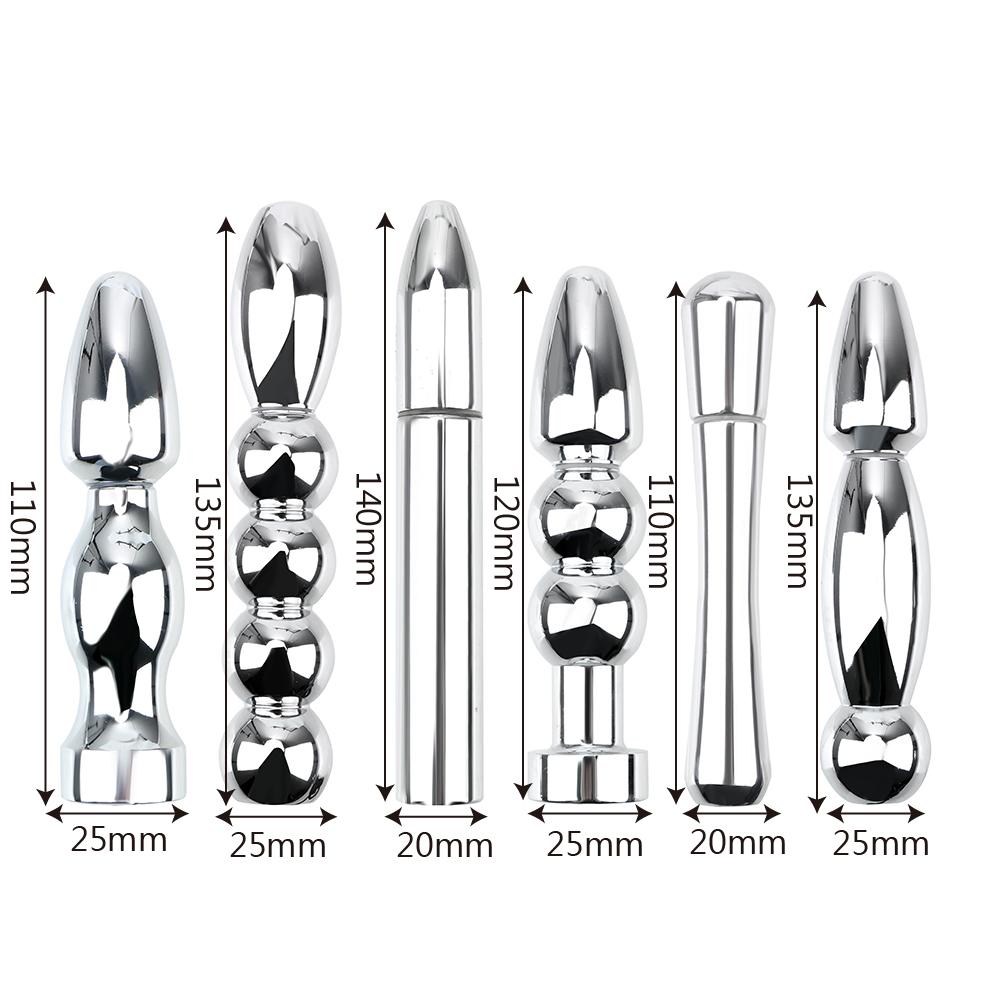 Jucării erotice pentru adulți Plug vaginal Electro-șoc Butt Plug Jucării sexuale din oțel inoxidabil pentru femei Masaj anal Plug anal metalic