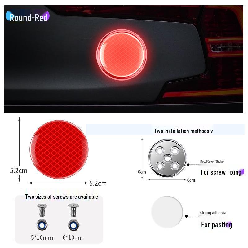 Reflektierender Warnschild-Aufkleber für Autos, Motorräder, Elektrofahrzeuge und Fahrräder