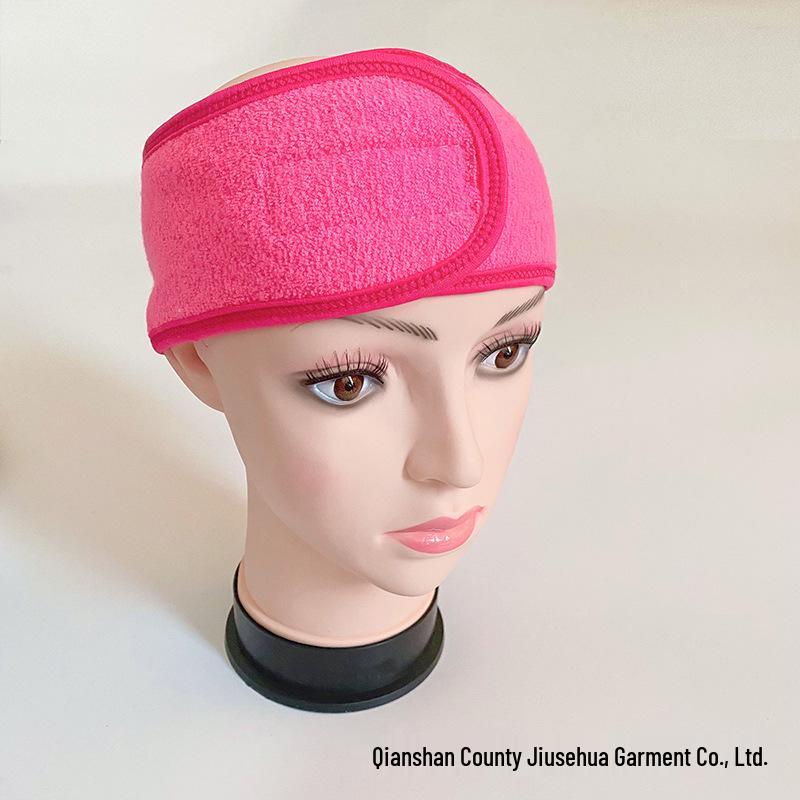 Bandeau SPA Européen & Américain à Velcro - Bandeau Anti-Transpiration et Respirant pour le Sport et le Post-Partum pour Femme, Accessoire Capillaire Tricoté