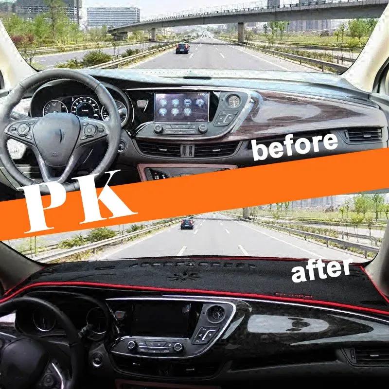 For Buick Envision 2015-   Car Dashboard Covers Mat Avoid Light Pad Trument Platform Cushion Carpets Accessories