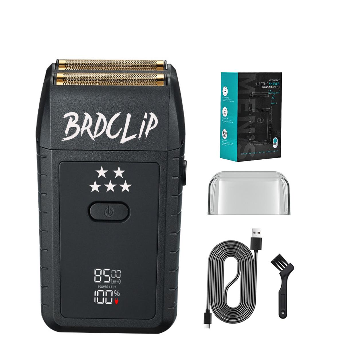 

BRDCLIP 718 Professional Home Мужская возвратно-поступательная электробритва Бритвенная головка Артефакт Специальная бритва 8500 об/мин Триммер для бороды