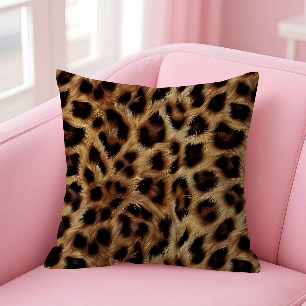 Fashion Leopard Personalized Pillow Dust Cover Bedroom Kids Party Decoration Pillowcase Birthday Children Gift